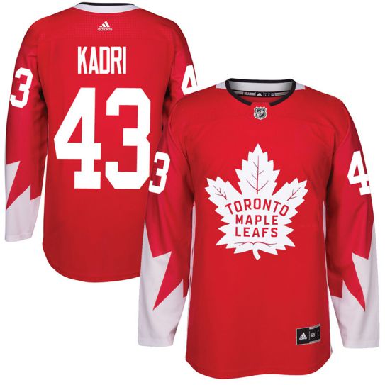 2017 NHL Toronto Maple Leafs Men #43 Nazem Kadri red jersey